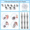 ZEIZOMZER Diamond Dermabrasion Head, Microdermabrasion Kit (9 Tips and 3 Wands and 1 Pack Filters), Facial Exfoliator Tool for Home view 3