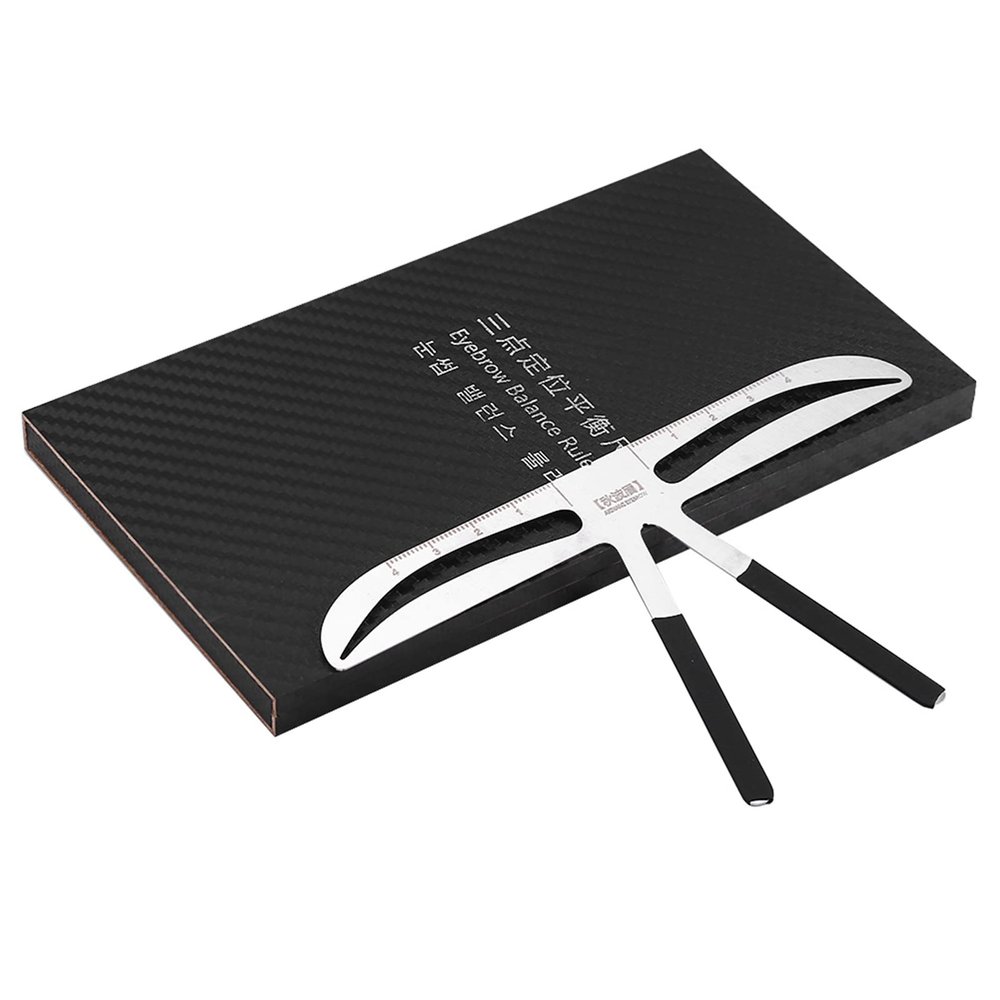 Permanent Eyebrow Ruler Eyebrow Measure Balance Extension Ruler, Three Point Positioning Design Eyebrow Shape Stencil (eyebrows)