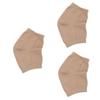 NOLITOY 3pcs Nylon Heel Socks Gel Sleeve Comfortable Open Toe Socks for Feet Care Relief for Dry Cracked Skin view 1