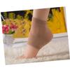 NOLITOY 3pcs Nylon Heel Socks Gel Sleeve Comfortable Open Toe Socks for Feet Care Relief for Dry Cracked Skin view 2