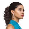 12" Length Drawstring Curly Loose Ponytail DS22 Color 34 - (2 Pack) Gently Pulled Out Spiral Curls Haipiece Fusion Heat Friendly Synthetic Fiber Womens Black Women Foxy Silver Bundle Hairloss Booklet view 1