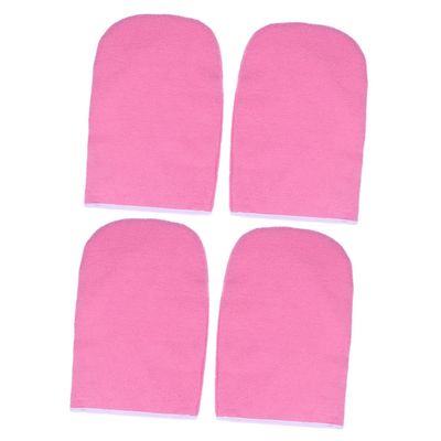 FOMIYES 2pairs Paraffin Wax Gloves Insulated Cotton Mitts for Hand Moisturizing for Dry Skin Care