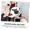 Beaupretty 3pcs Pillow for Stomach Sleepers Bath Neck Pillow Shampoo Bowl Neck Rest Salon Hair Washing Support view 4