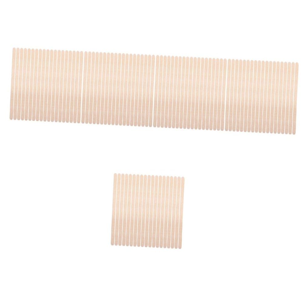 Beaupretty 500pcs Wooden Sticks for Hair Removal Waxing Applicators for Eyebrow Shaping and Facial Hair Thick Edge Spatulas for and Comfortable Use