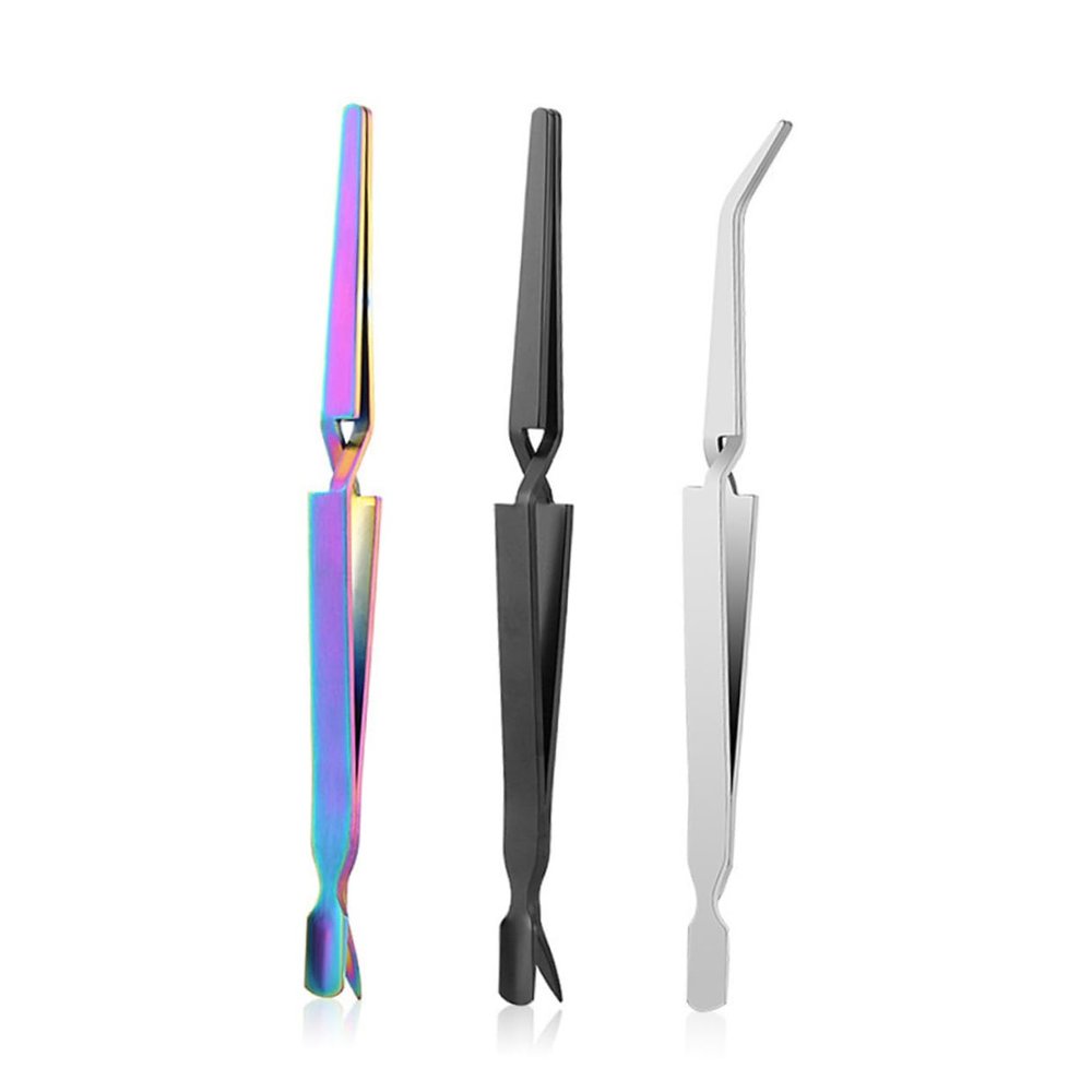 Beaupretty Professional Nail Art Tweezers Tool for Women Tweesers Plucker Nail Art Clip Multifunction Clip