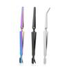 Beaupretty Professional Nail Art Tweezers Tool for Women Tweesers Plucker Nail Art Clip Multifunction Clip view 1