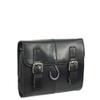 A1 FASHION GOODS Mens Leather Wash Bag Hanging Cosmatics Toiletry Shaving Kit Travel Bag, Black, Small, Wash Bag view 1
