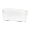 ABOOFAN Diamond Pattern Storage Basket Clear Organizer Makeup Containers Storage Drawers Organizer Basket Container with Handle Makeup Refrigerator Food Household Products Make up The Pet view 1