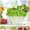 ABOOFAN Diamond Pattern Storage Basket Clear Organizer Makeup Containers Storage Drawers Organizer Basket Container with Handle Makeup Refrigerator Food Household Products Make up The Pet view 3