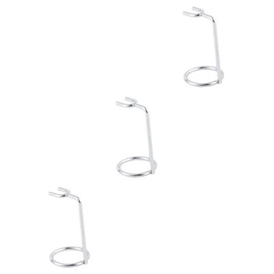 Beaupretty 3pcs Double Shaving and Brush Stand Heavy Duty Holder for Safety and Shaving Brush Facilitates Air Drying Fits Models for Bathroom Storage Random Style