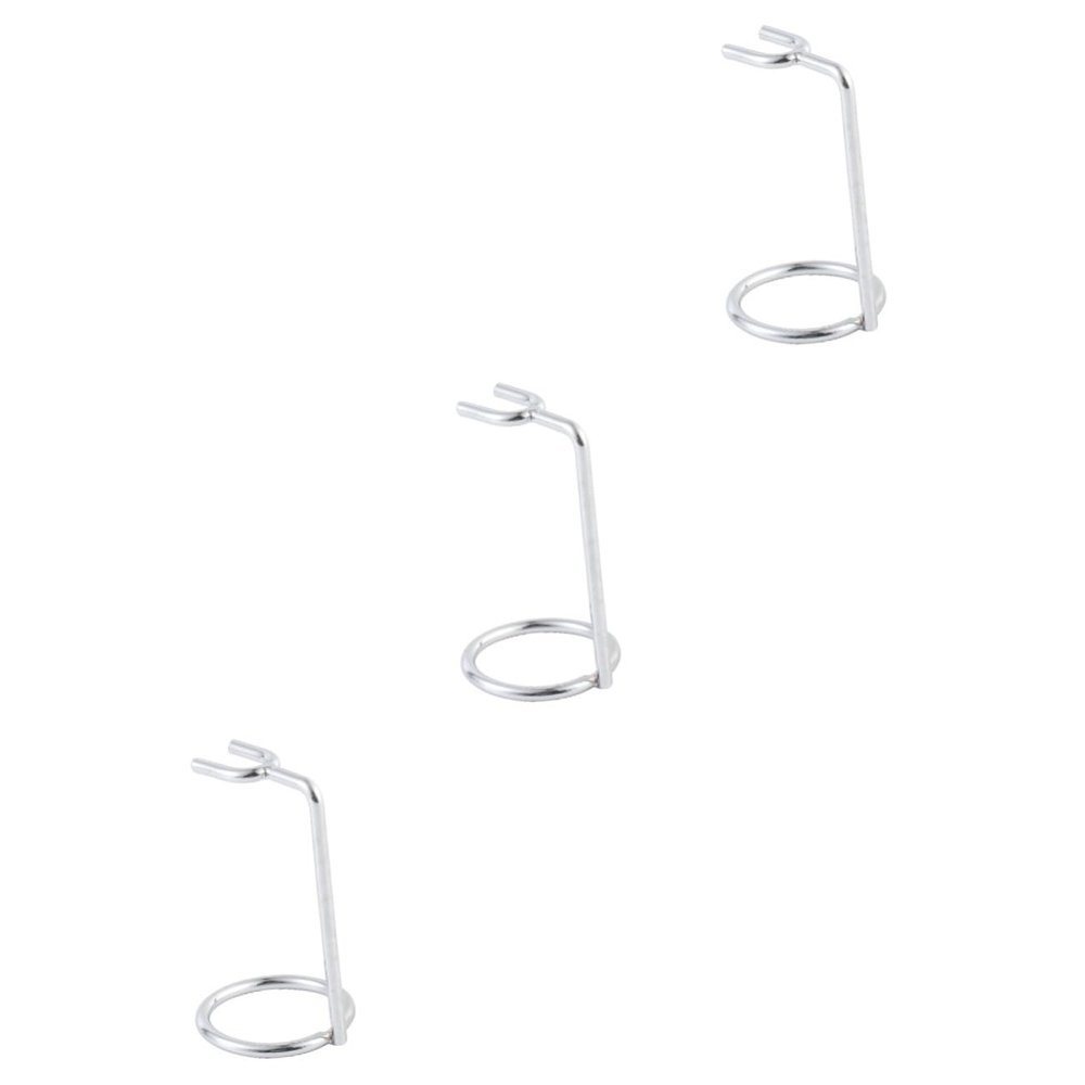 Beaupretty 3pcs Double Shaving and Brush Stand Heavy Duty Holder for Safety and Shaving Brush Facilitates Air Drying Fits Models for Bathroom Storage Random Style