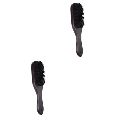 Beaupretty 2pcs Beard Brush Bristles for Men Cleaning Tool Styling Brush for Bearded Men
