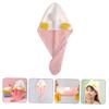 Amosfun Super Absorbent Hair Drying Hat Coral Fleece Wet Hair Wrap for Women Girls Reduces Frizz Quick Drying Turban Pink view 4