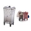HAKIDZEL Storage Containers Square Plastic Container for Cotton Pads Makeup Organizer Box Easy to Clean Odorless Delicate Workmanship Rilievo Design view 1