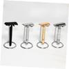 Mikinona Double Safety Razor Stand Shaving Brush Holder Metal Rack for Air Drying Compatible Razors and Brushes Random Design for Stylish Grooming Setup view 3