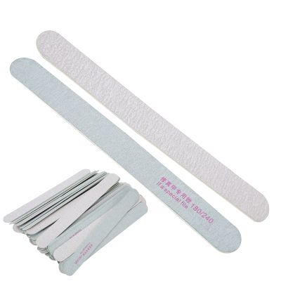 240 Grit Nail File Nail Files 50Pcs 180/240 Grit for Poly Nail Extension Gel and Acrylic Nails Emery Boards Doubled Sides Washable Nail File Manicure Tools Manicure Pedicure Tool