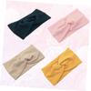 HAKIDZEL Cotton Twine Headbands 4pcs Yoga Head Wraps Spa Headbands Hair Ties Headwraps view 3