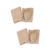minkissy 2pairs Breathable Gel Heel Socks for Moisturizing and Crack of Khaki Ankle Socks for and Foot Care view 1