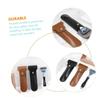NOLITOY 3pcs Leather Case for Travel Compact Shaver Protector Cover Portable Manual Holder for Business Trips and Camping Design view 4