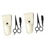 NOLITOY 6pcs Beard Care Kit Men Stainless Steel Beard Scissors Mustache Trimming Scissors Precision Grooming Shears Portable for Home Salon view 1