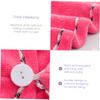 Beatifufu 2-Pack Ultra Absorbent Microfiber Hair Towel Wraps for Quick Drying Suitable for Hair Types Pink Purple view 2