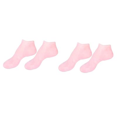 FRCOLOR 2pairs Moisturizing Foot Skin Socks -Dry and Exfoliating Socks for Soft Comfortable High-Elastic Design for Daily Use