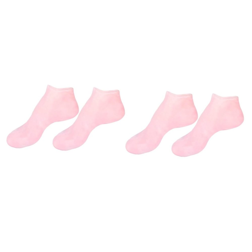 FRCOLOR 2pairs Moisturizing Foot Skin Socks -Dry and Exfoliating Socks for Soft Comfortable High-Elastic Design for Daily Use