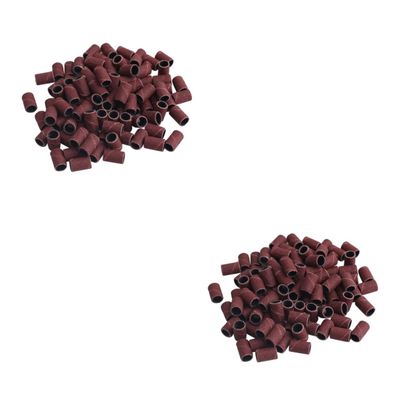 minkissy 400pcs Sanding Bands for Nail Drill Grinding Polisher for Manicure Pedicure Suitable for Natural Artificial Nails Grit