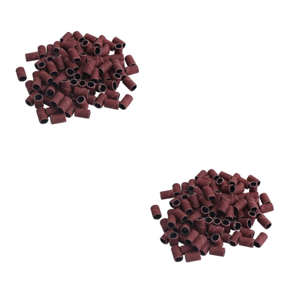 minkissy 400pcs Sanding Bands for Nail Drill Grinding Polisher for Manicure Pedicure Suitable for Natural Artificial Nails Grit
