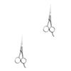 NOLITOY 2pcs Men Stainless Steel Beard Scissors Hairdressing Scissors Mustache Trimmer Compact Beard Care Tool for Male Friends view 1