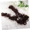 NOLITOY Wavy Curly Messy Bun Hairpiece for Women Synthetic Donut Chignon Extensions Twisting Hair Piece for Elegant Updos Multiple Colors Chestnut view 2
