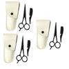 NOLITOY 9pcs Men Beard Scissors Set Precision Shears for Facial Hair Mustache Trimming Scissors Beard Grooming Kit Stainless Steel Leather Small Comb view 1
