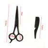NOLITOY 9pcs Men Beard Scissors Set Precision Shears for Facial Hair Mustache Trimming Scissors Beard Grooming Kit Stainless Steel Leather Small Comb view 3