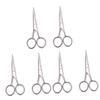 NOLITOY 6pcs Men Beard Scissors Mustache Trimming Shears Stainless Steel Hair Cutting Scissors Barber Shop Supplies Home Diy view 1