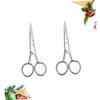 NOLITOY 6pcs Men Beard Scissors Mustache Trimming Shears Stainless Steel Hair Cutting Scissors Barber Shop Supplies Home Diy view 4