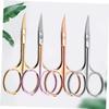 NOLITOY 8pcs Professional Beard Scissors Stainless Steel Mustache Trimmer Shears for Men Hair Cutting Scissors for Barber Shop Diy Random Color view 2