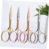 NOLITOY 8pcs Professional Beard Scissors Stainless Steel Mustache Trimmer Shears for Men Hair Cutting Scissors for Barber Shop Diy Random Color view 4