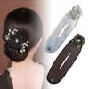 FOTN Flower Hair Bun Roller,Quickly Bun Hair Twister,Ball Hair Clip,Sheer Fabric Hair Bun Maker for Long Thick Hair Accessories for Women Girls (Color : 2PCS) view 1