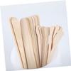 Beaupretty 200pcs Waxing Sticks Wooden Applicators for Hair Removal Handheld Spatulas for Body Eyebrow and Lip Waxing Smooth Edges for Safe Use view 2