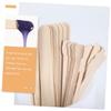Beaupretty 200pcs Waxing Sticks Wooden Applicators for Hair Removal Handheld Spatulas for Body Eyebrow and Lip Waxing Smooth Edges for Safe Use view 3