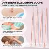 FEITA Blackhead Remover Pimple Comedone Extractor Tool, Stainless Acne Tools Pimple Popper Removal Kit, Zit Whitehead Popping Needle for Nose & Face, Rose Gold 4Pcs view 3