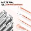 FEITA Blackhead Remover Pimple Comedone Extractor Tool, Stainless Acne Tools Pimple Popper Removal Kit, Zit Whitehead Popping Needle for Nose & Face, Rose Gold 4Pcs view 4
