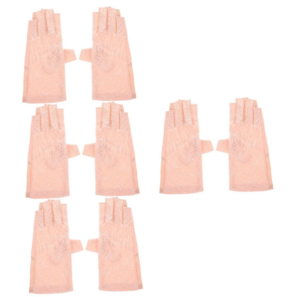 FOMIYES 4pairs Heat Gloves for Women Fingerless Glovesfor Manicure Uv Protection Uv Hand Protector for Manicure Skin Care