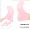 minkissy Moisturizing Anti-Dry Socks for Cracked Heels Sebs Sole Pads for Foot Care Comfortable Non-Slip Design for All-Day Wear and Overnight Use Pink view 3