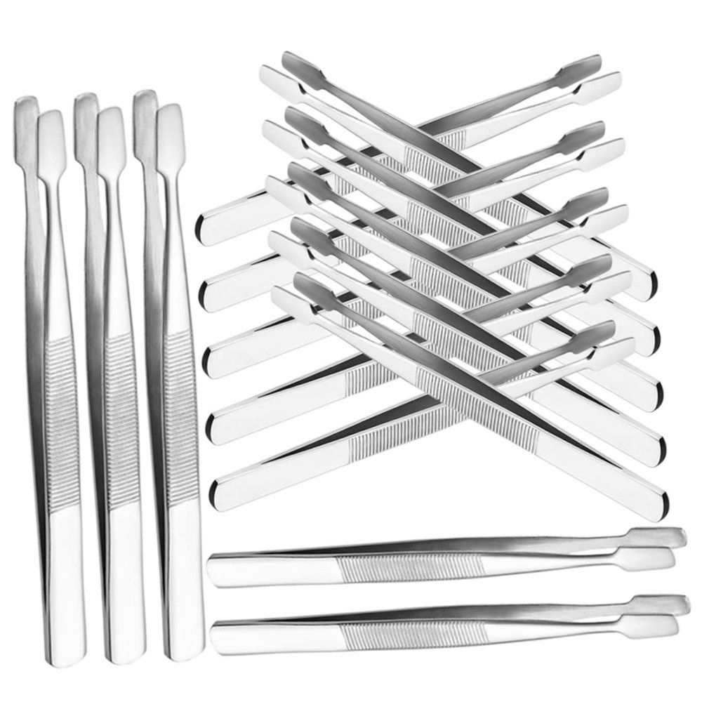 Beaupretty 15pcs Stainless Steel False Eyelash Tweezers Tools Ergonomic Design for Precision Grip for Lash Extensions Stamp Collecting