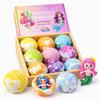 Bath Bombs for Kids with Surprise Inside, 9 Pack Mermaid Bath Bomb Gift Set for Girls, Natural Organic Bubble Bath with Shea Butter & Coconut Oil, Birthday Gift for Kids view 1