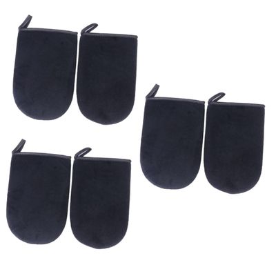 FRCOLOR 6pcs Self Tanning Applicator Gloves Black Lint Mitts for Even Application of Sunless Tanning Cream Comfortable and Easy to Use for Men and Women