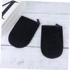 FRCOLOR 4pcs Self Tanning Applicator Mitts Soft Lint Tanning Gloves for Even Application Black for Results view 2