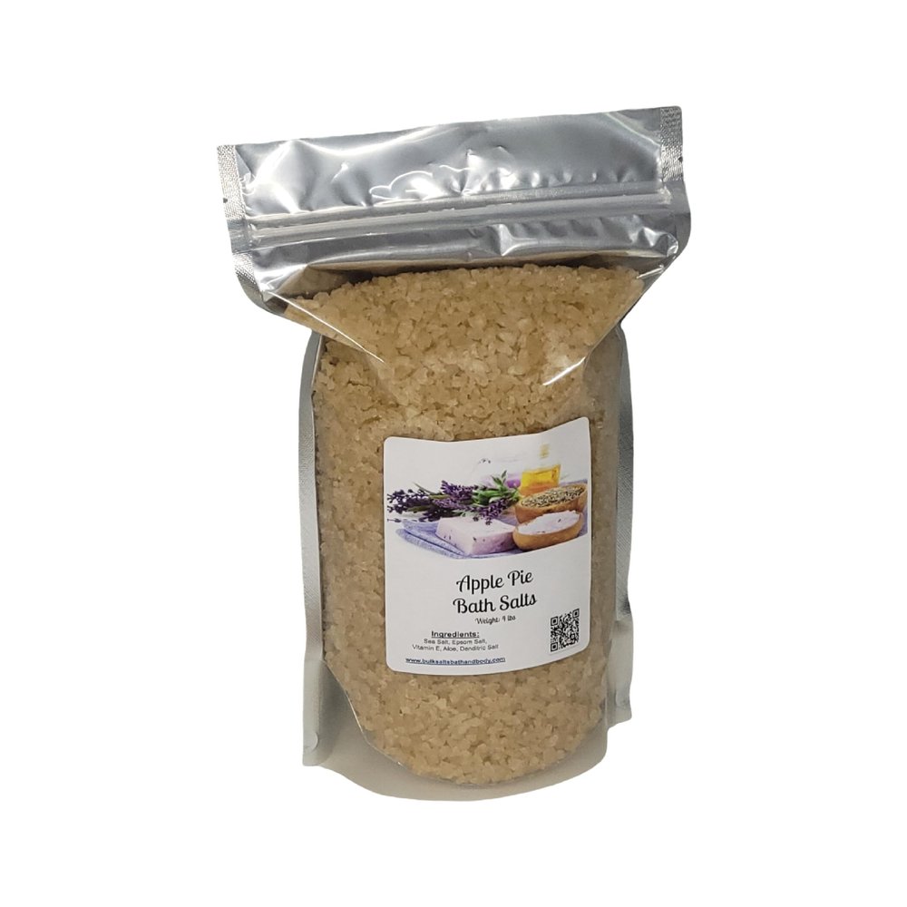 Bath Salts | 4lb Bag | Apple Pie Scent | Bathing | Body Care | Beauty | Relaxation | Spa