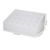 24 Grids Lipstick Holder Display Stand Cosmetic Organizer - Wear Material - Stylish and Practical - for Lipsticks - White, (White) view 2